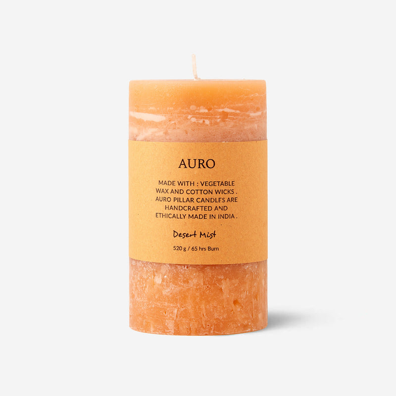 Desert mist pillar candle large