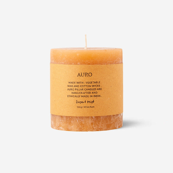 Desert mist pillar candle small